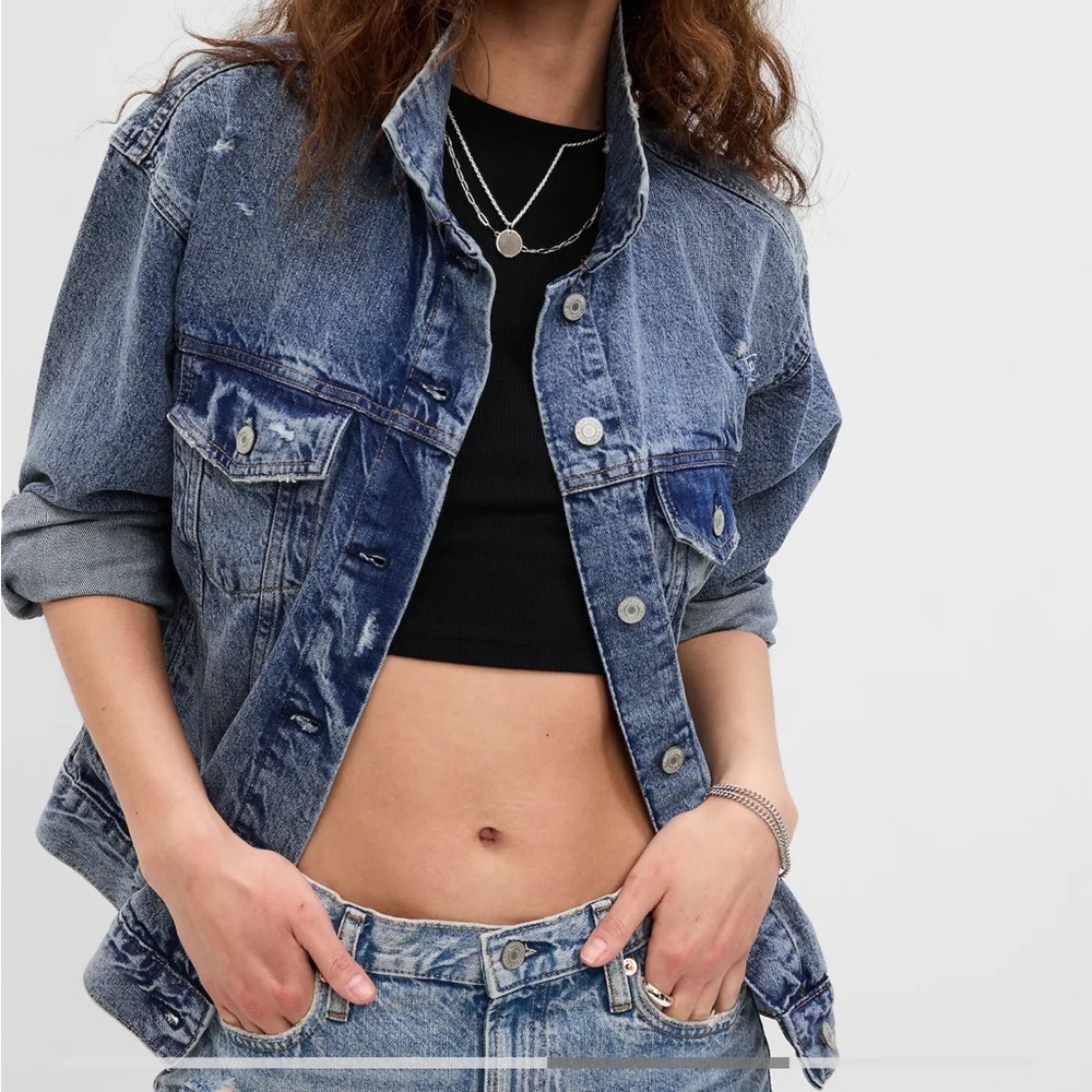 PROJECT GAP Oversized Icon Denim Jacket